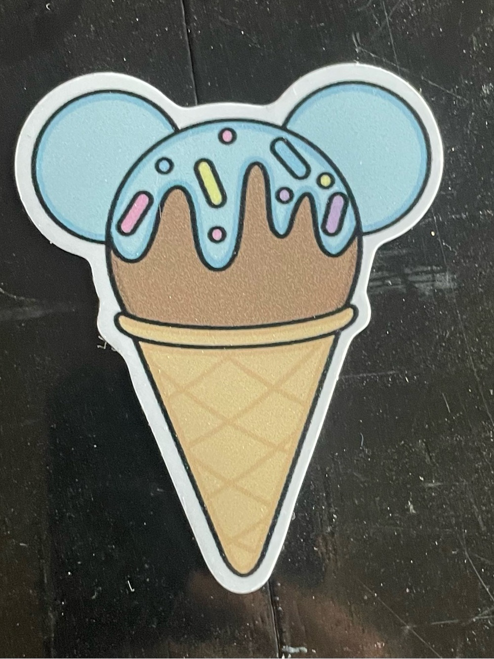 Mickey ice cream magnet